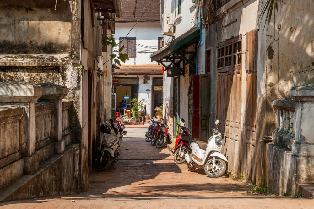 antiche case Luang Prabang