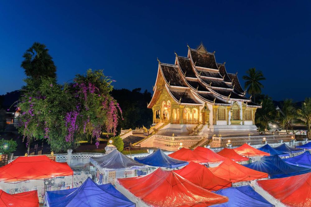 mercato notturno Luang Prabang