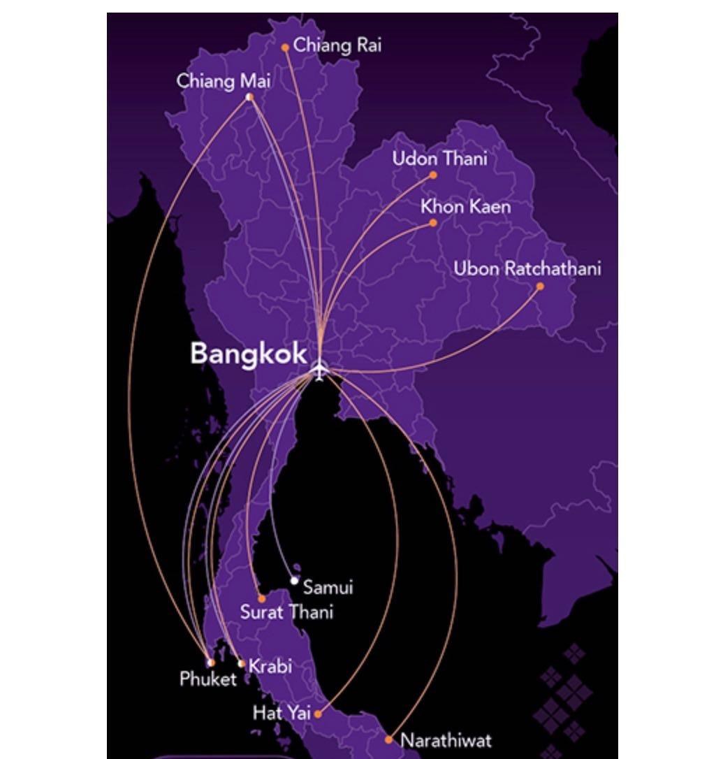 I voli per la Thailandia