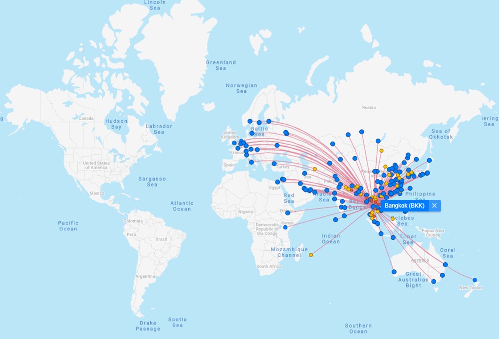 I voli per la Thailandia