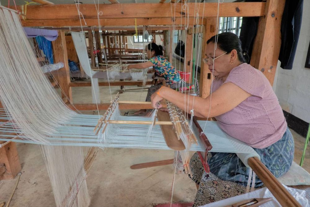 fattoria biologica di seta dei gelsi Xieng Khouang